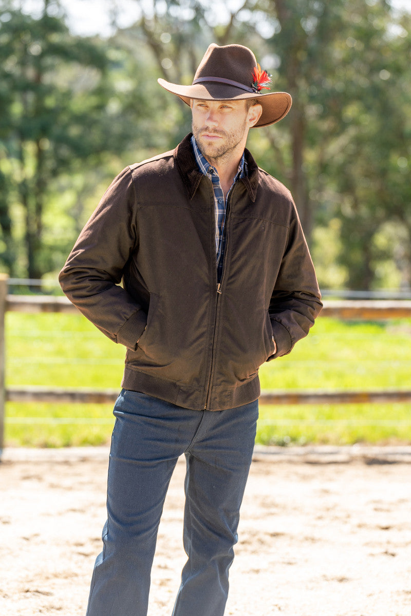 Oilskin Bomber Jacket