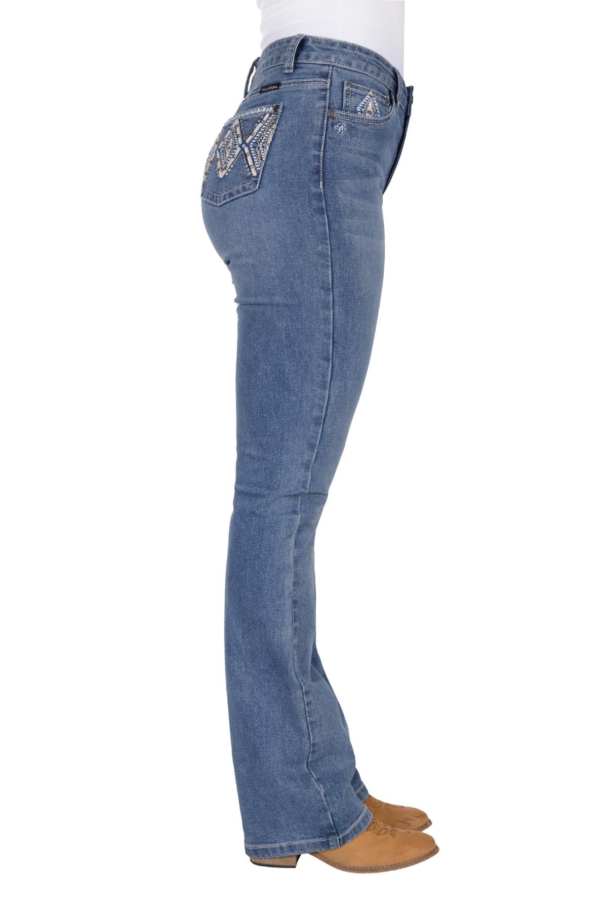 Pam High Rise Boot Cut Jeans