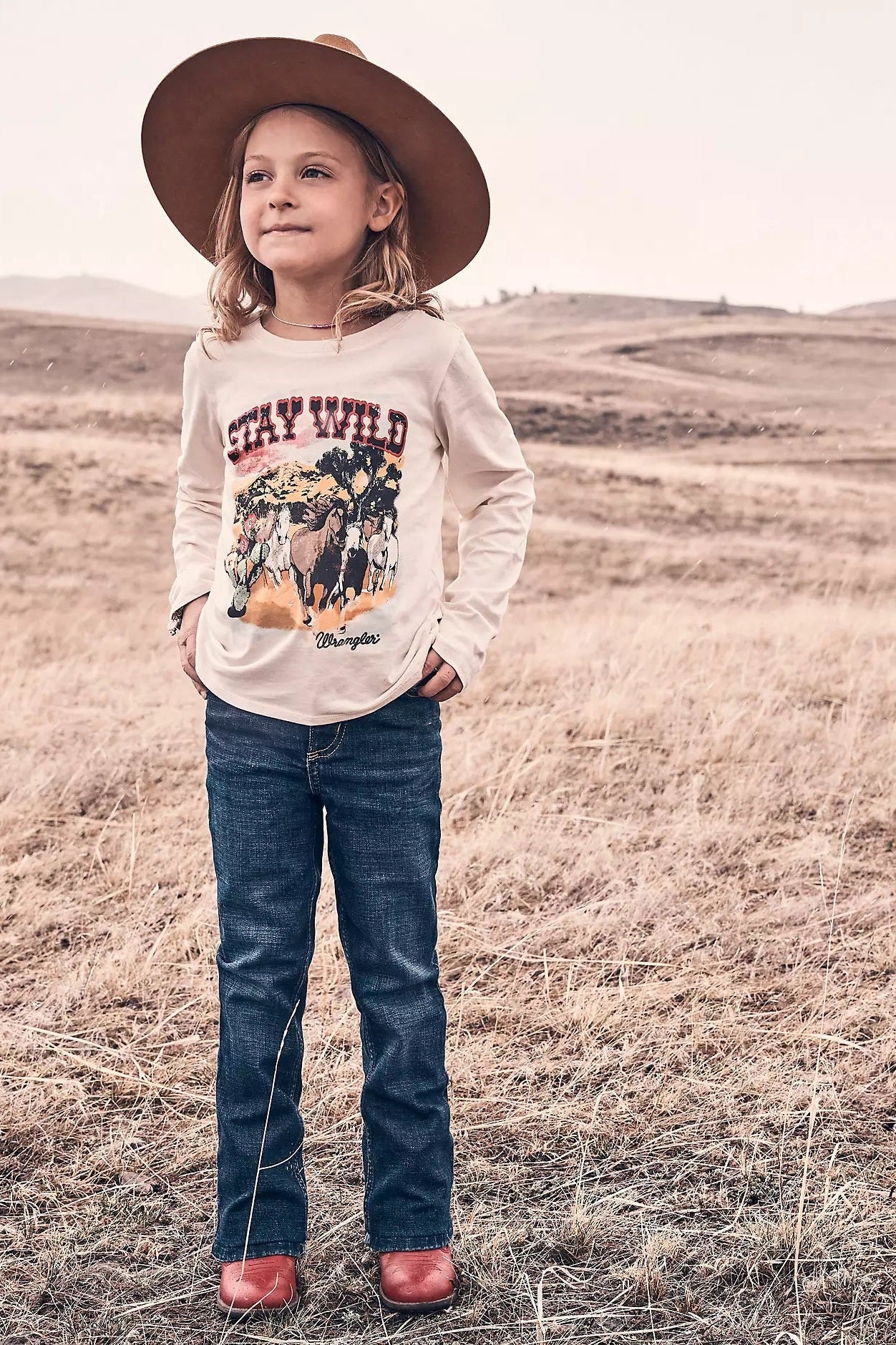 Girls Retro Boot Cut Jean