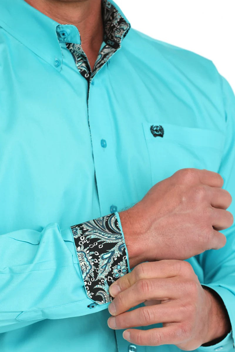 Cinch Turquoise Shirt [size:l]