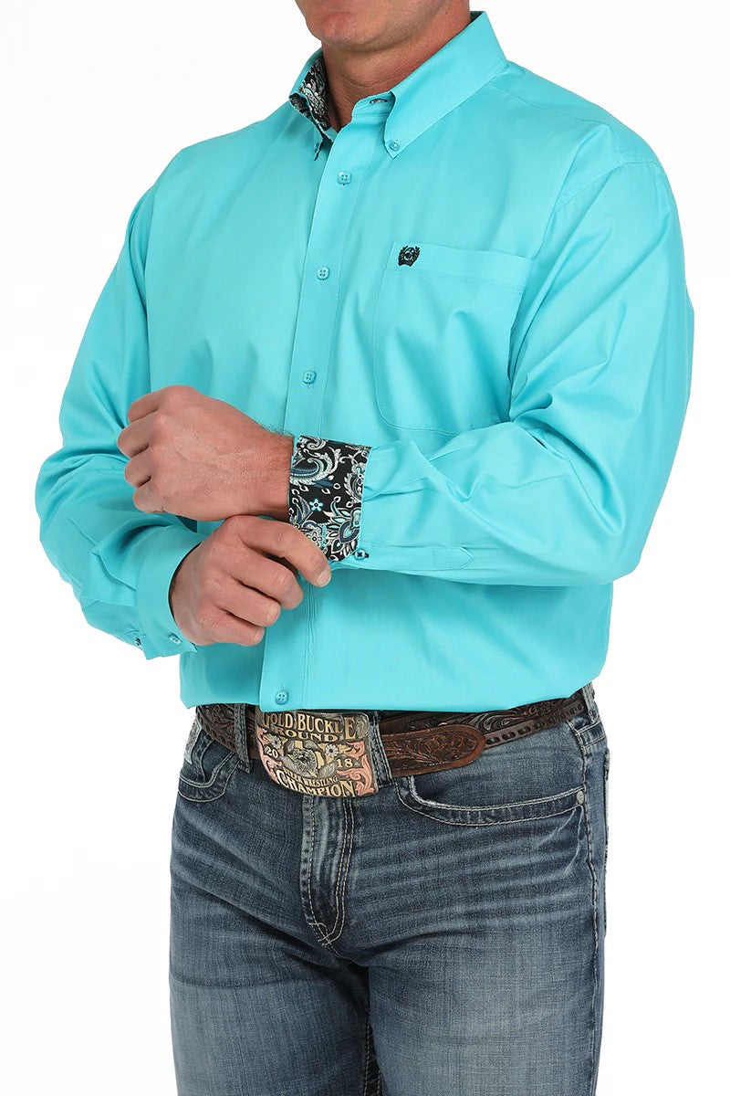 Cinch Turquoise Shirt [size:l]