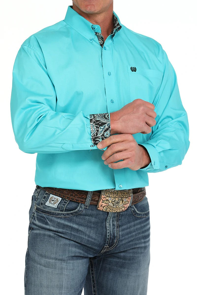 Cinch Turquoise Shirt [size:l]