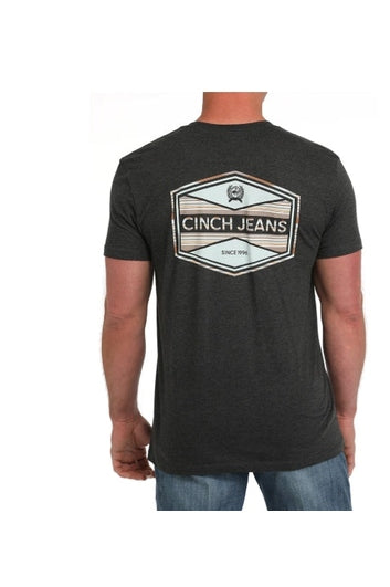 Heather Logo T-shirt [c:black Size:l]