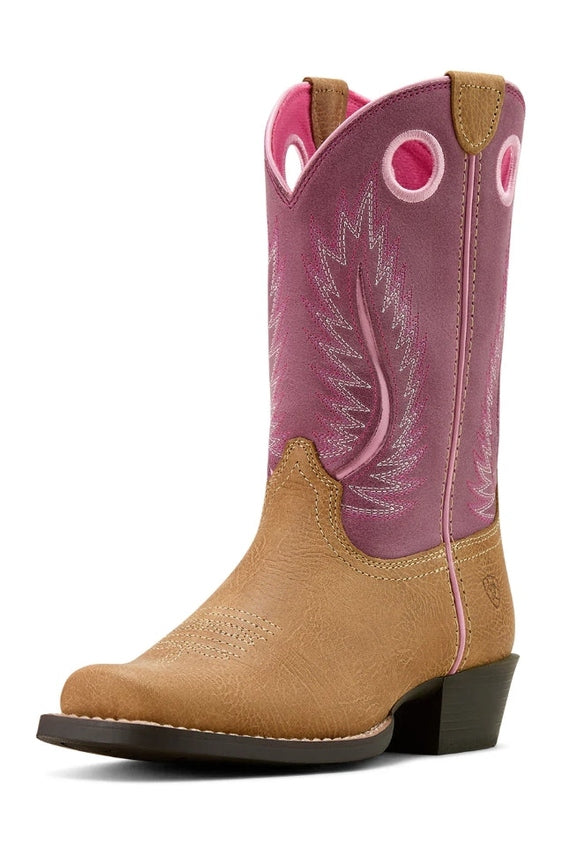 Girls Youth Futurity Fort Worth Boot [c:cottage/rosebud Size:1]
