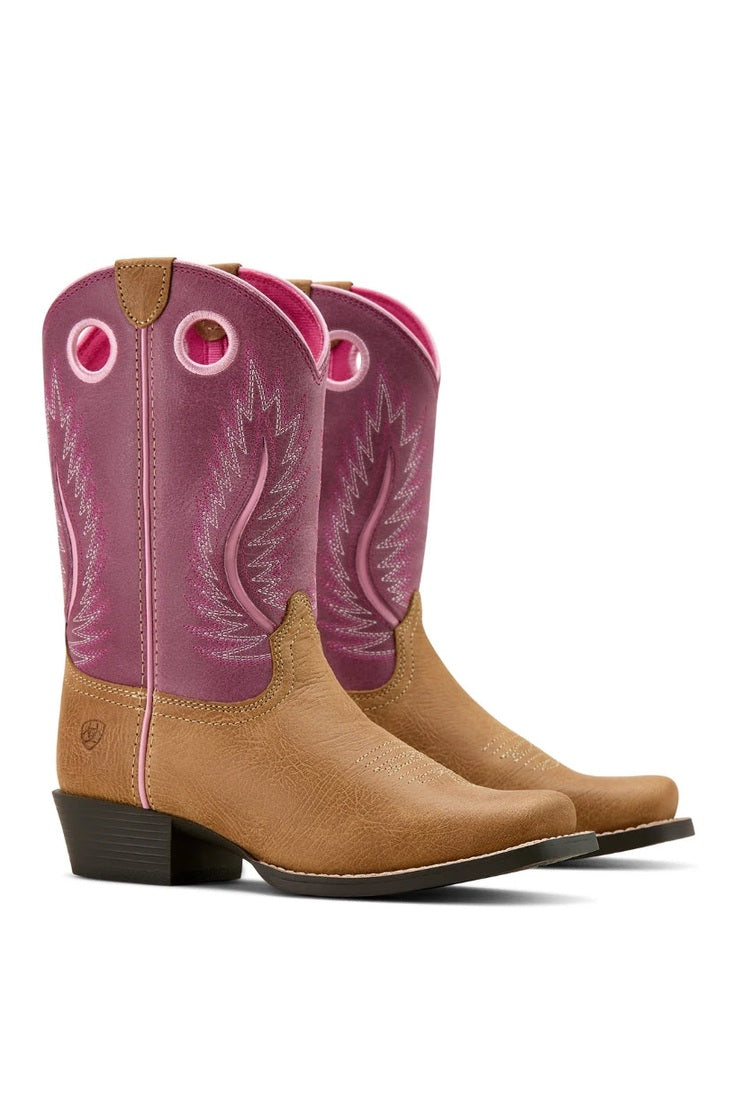 Girls Youth Futurity Fort Worth Boot [c:cottage/rosebud Size:1]