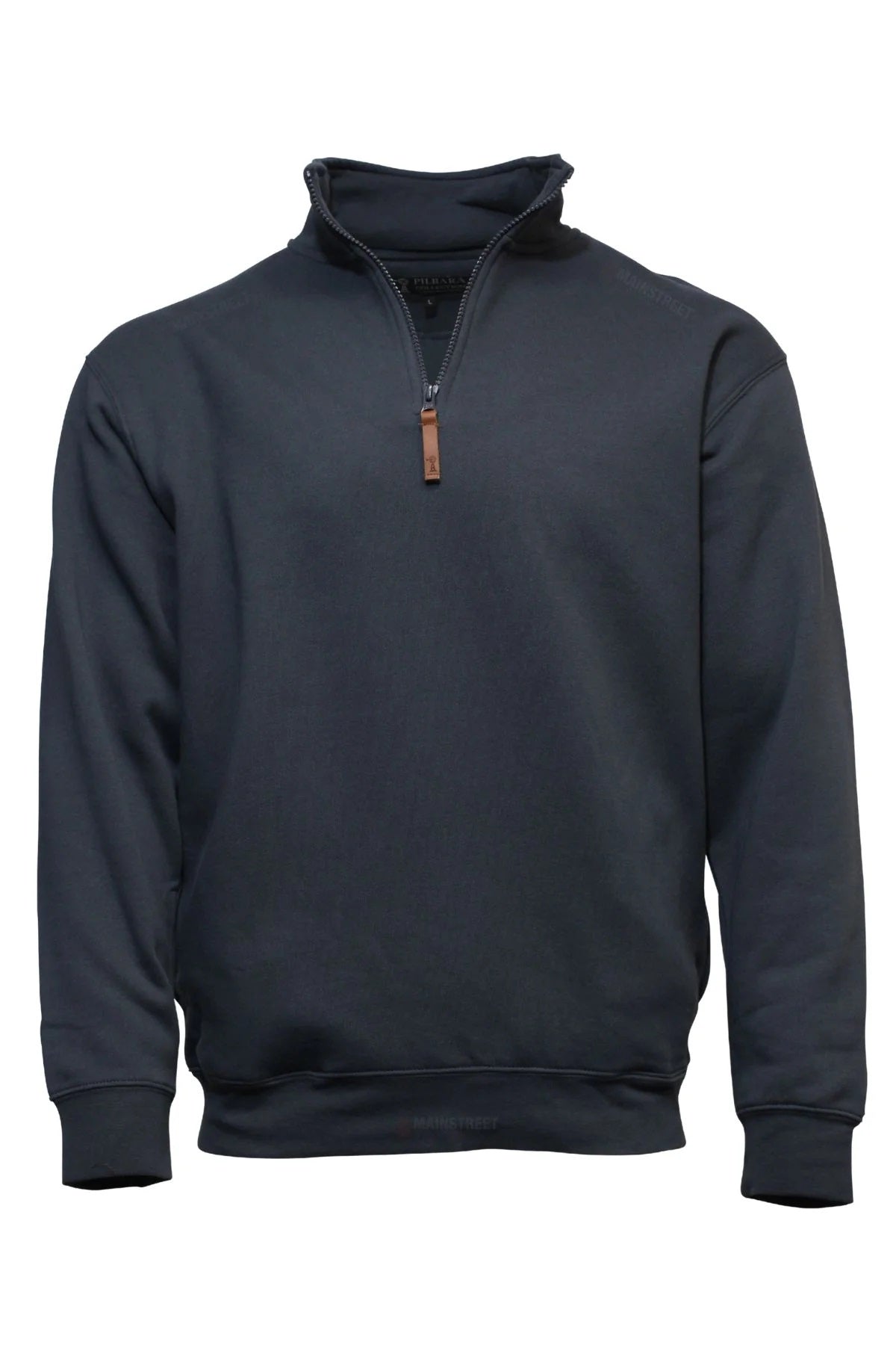 Zipper Fleece Pullover [c:gunmetal Size:2xl]