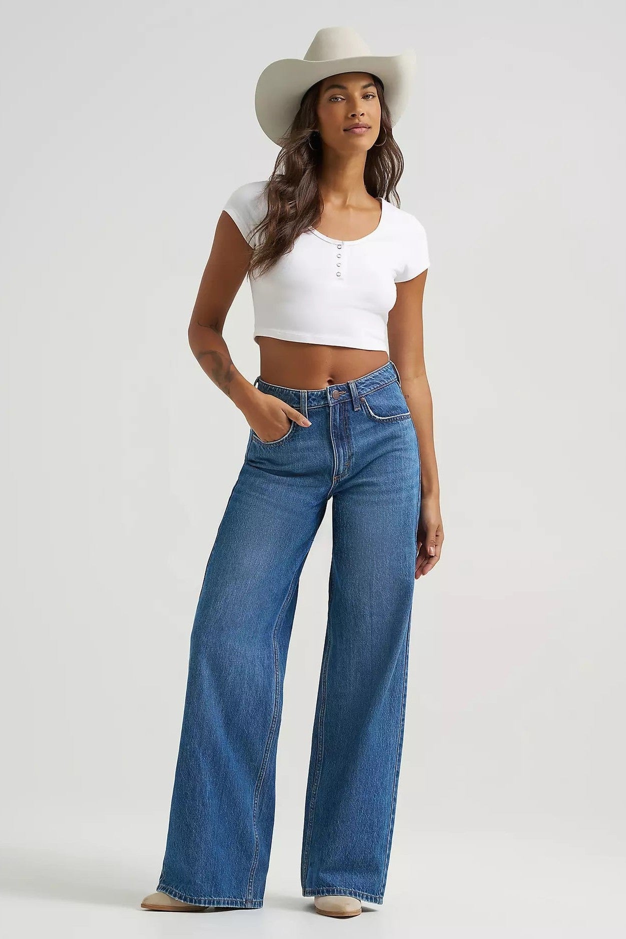 Hi-rise Wide Leg Bailey Jean