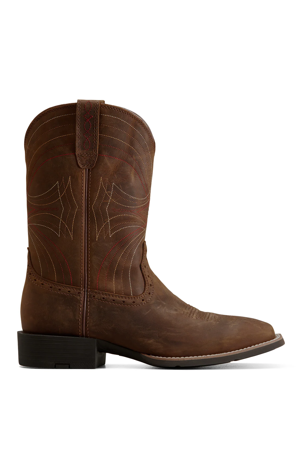 Sport Wide Square Toe Boot [c:distressed Brown Size:7]