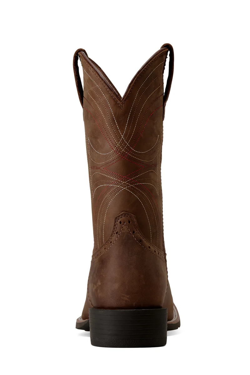 Sport Wide Square Toe Boot [c:distressed Brown Size:7]