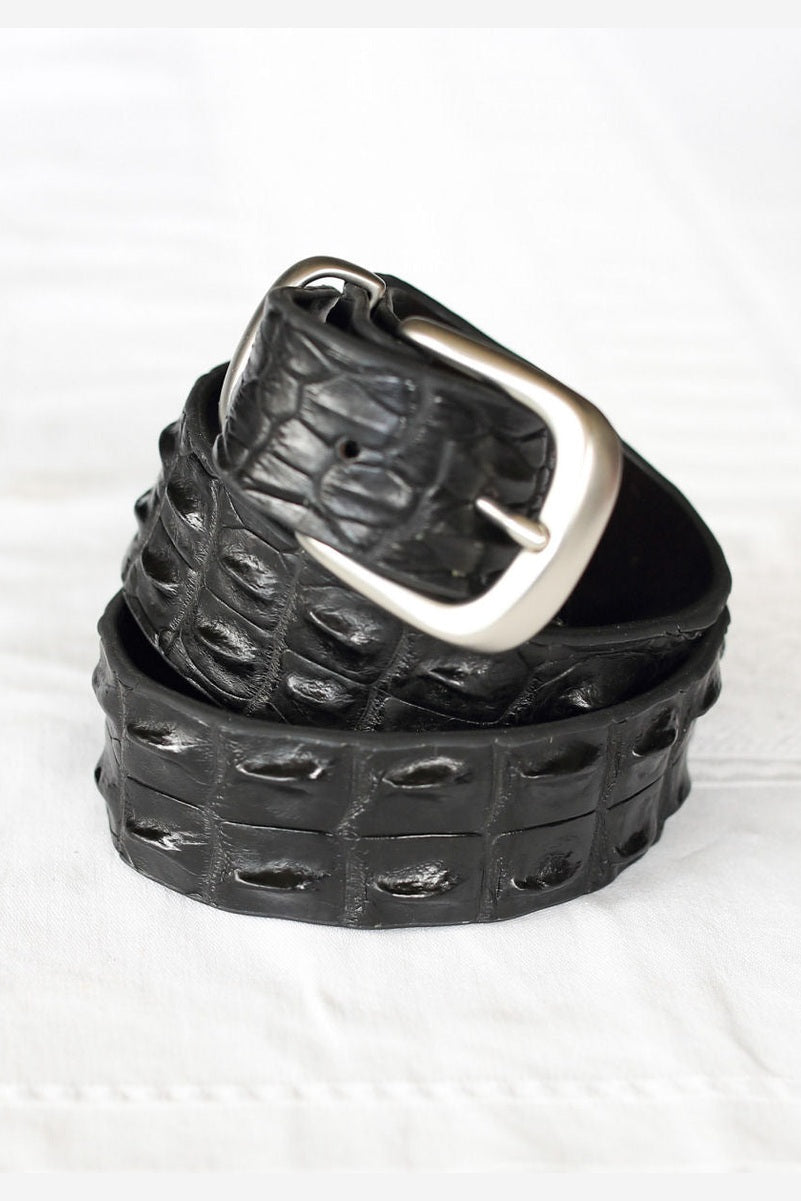 Crocodile Drover Belt [c:black Size:36]