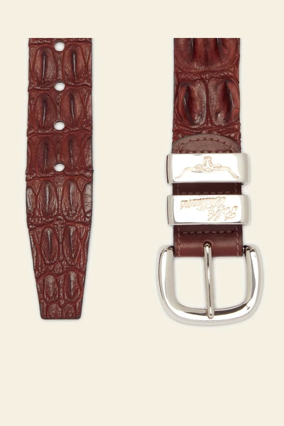 Crocodile Drover Belt [c:tan Size:32]