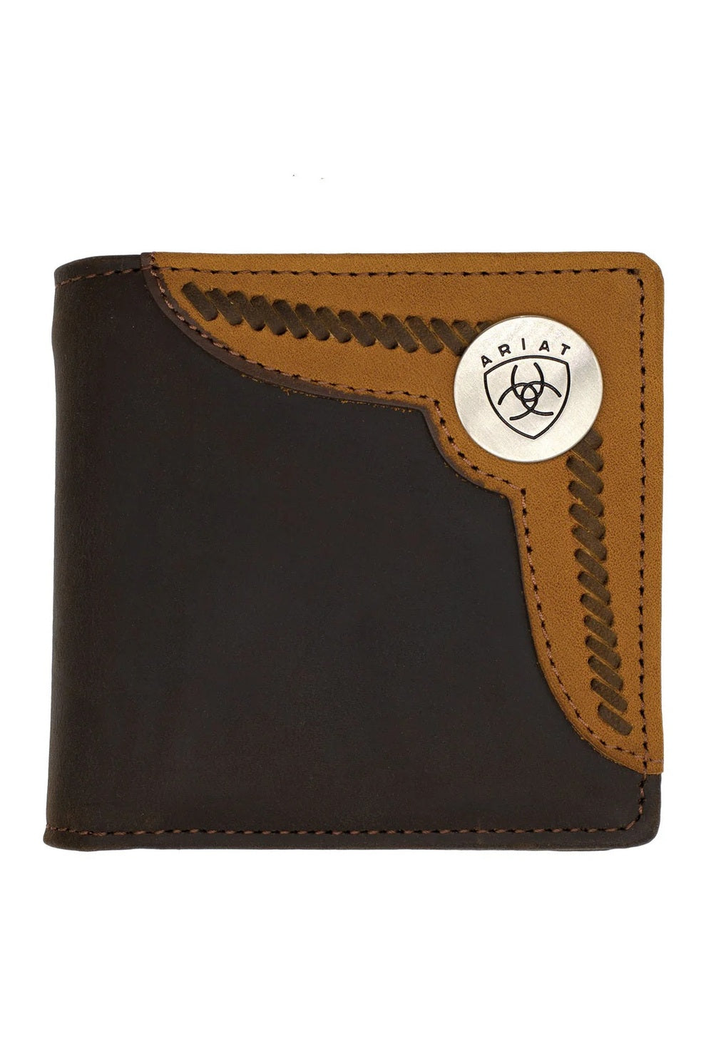 Bi-fold Wallet [style:two Toned Accent Overlay C:brown/tan]