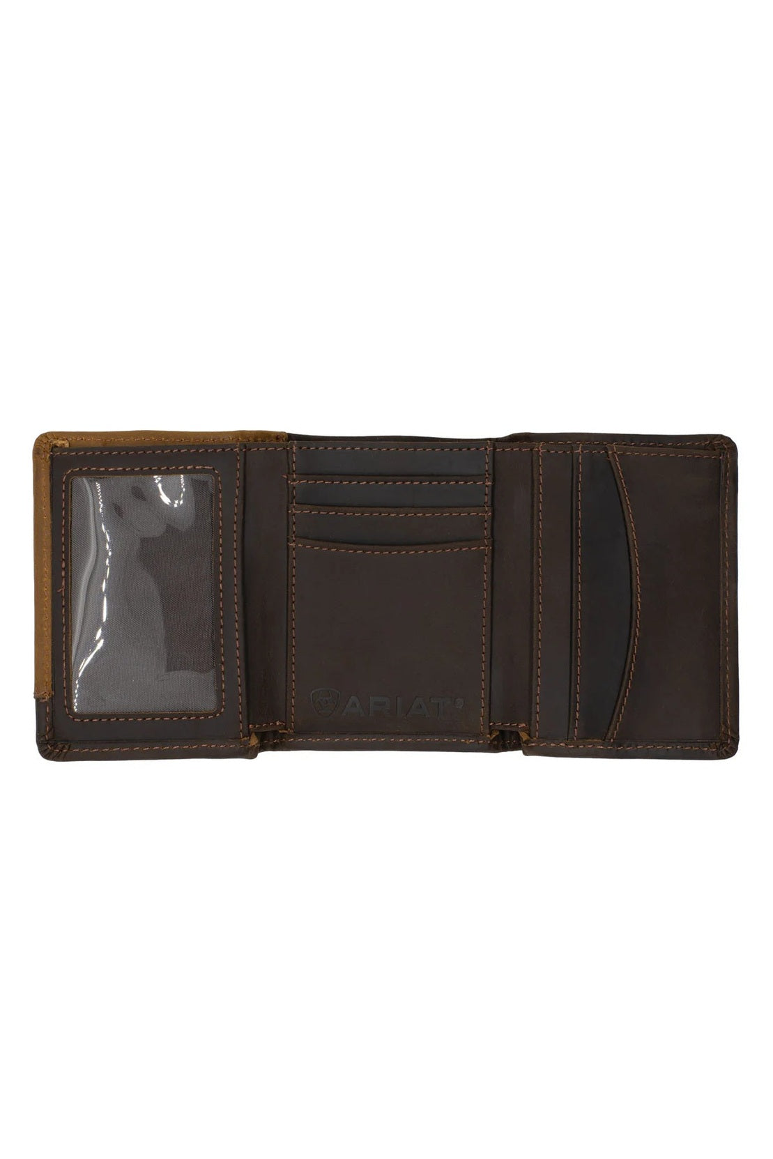 Tri-fold Wallet [style:two Toned Accent Overlay C:brown/tan]