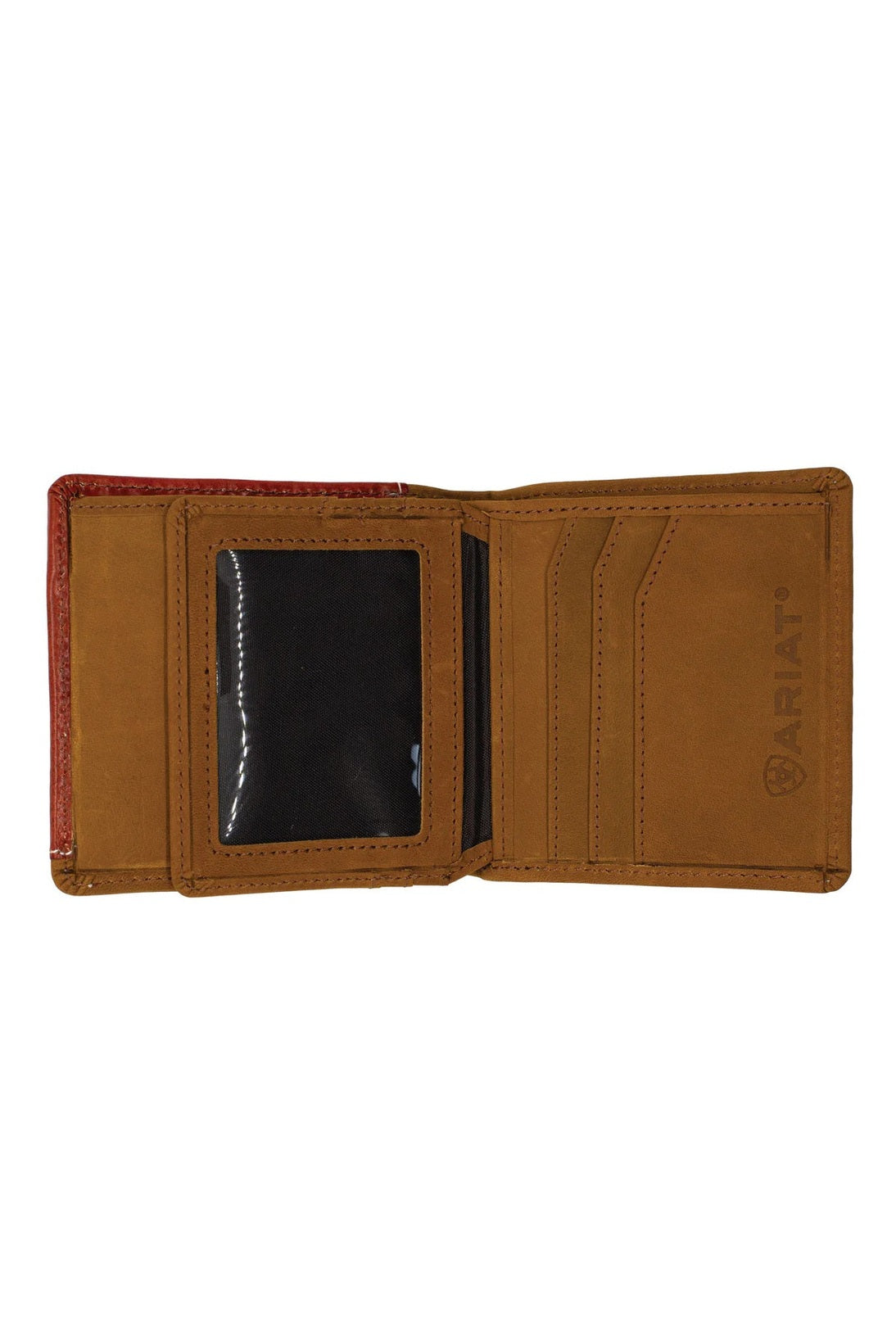 Bi-fold Wallet [style:basket Weave Overlay C:tan]