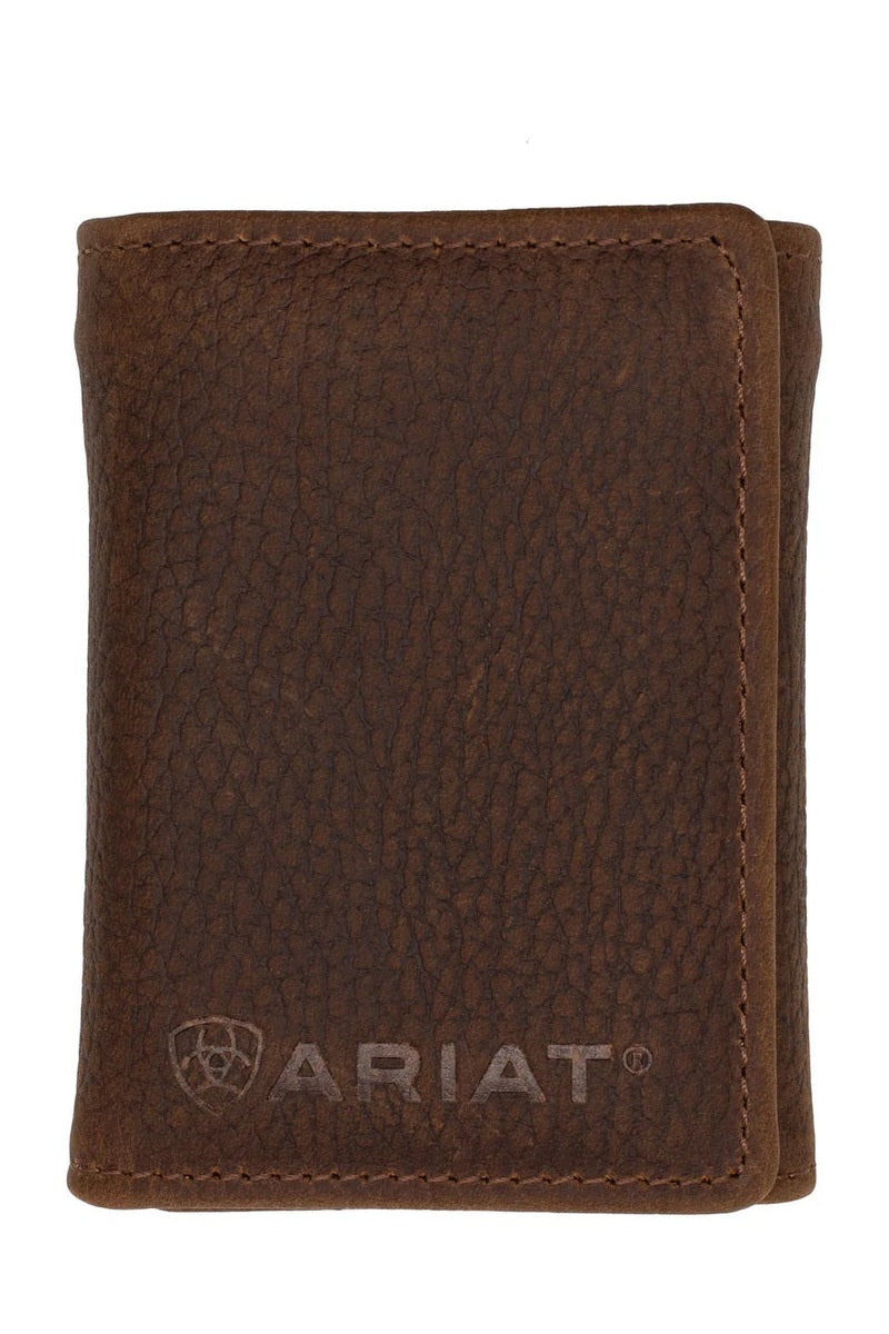Tri-fold Wallet [style:logo C:distressed Brown]