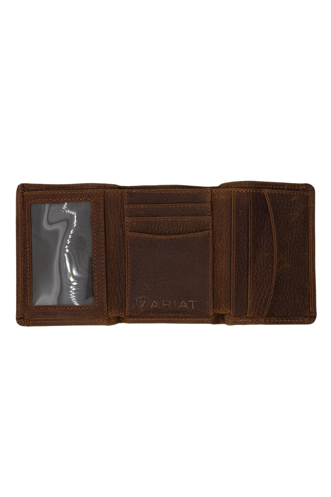 Tri-fold Wallet [style:logo C:distressed Brown]