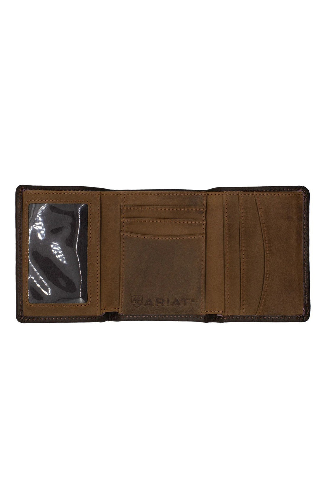 Tri-fold Wallet [style:logo C:dark Brown]