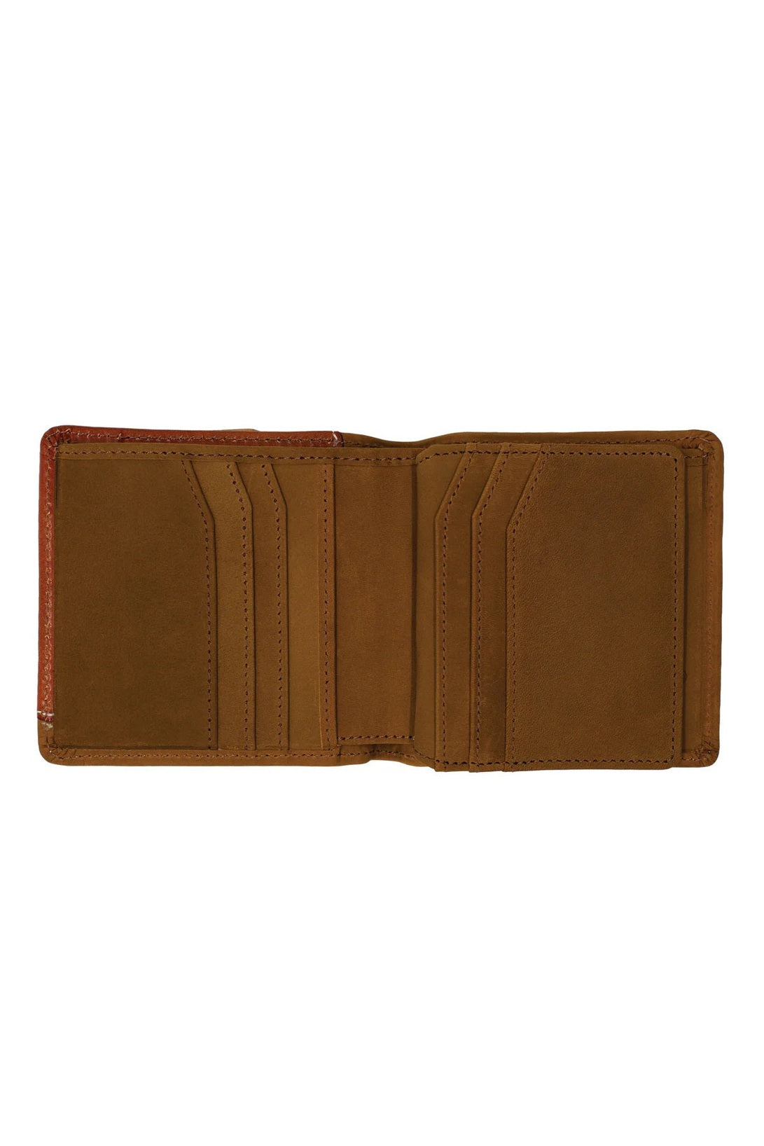 Bi-fold Wallet [style:basket Weave Overlay C:dark Tan]