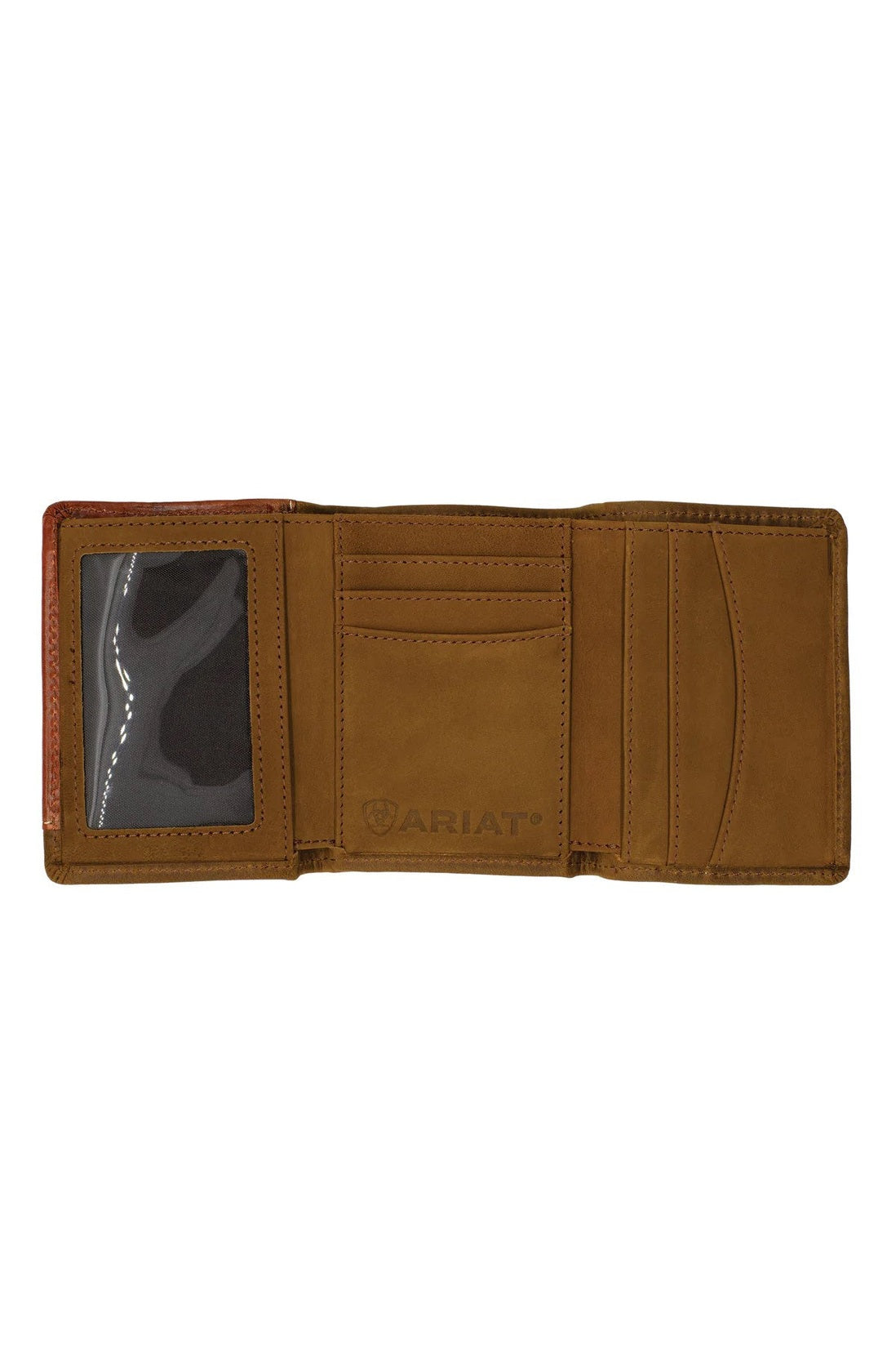 Tri-fold Wallet [style:tooled Overlay C:dark Tan]