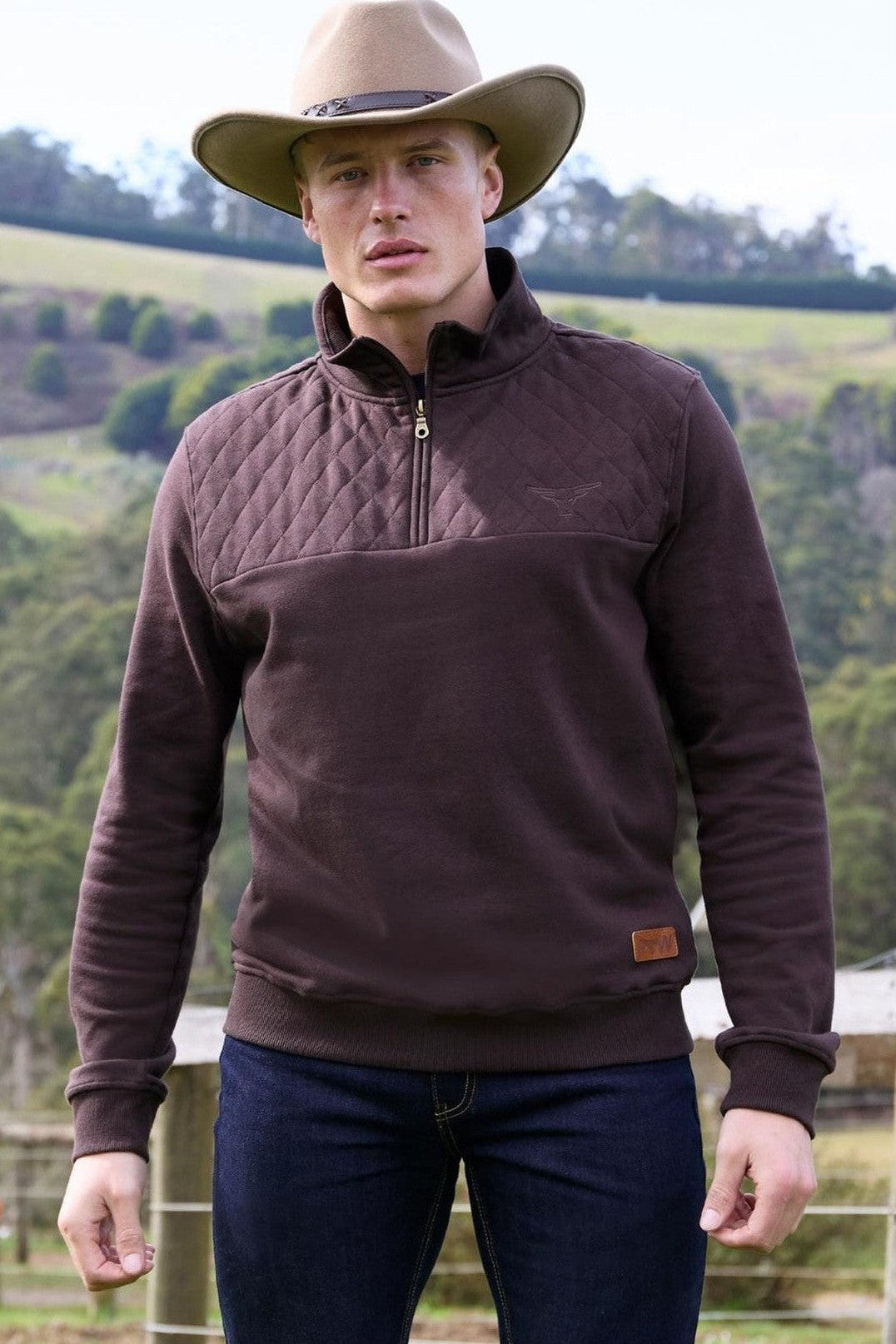 Troy 1/4 Zip Pullover Pure Western Outbush Alice Springs