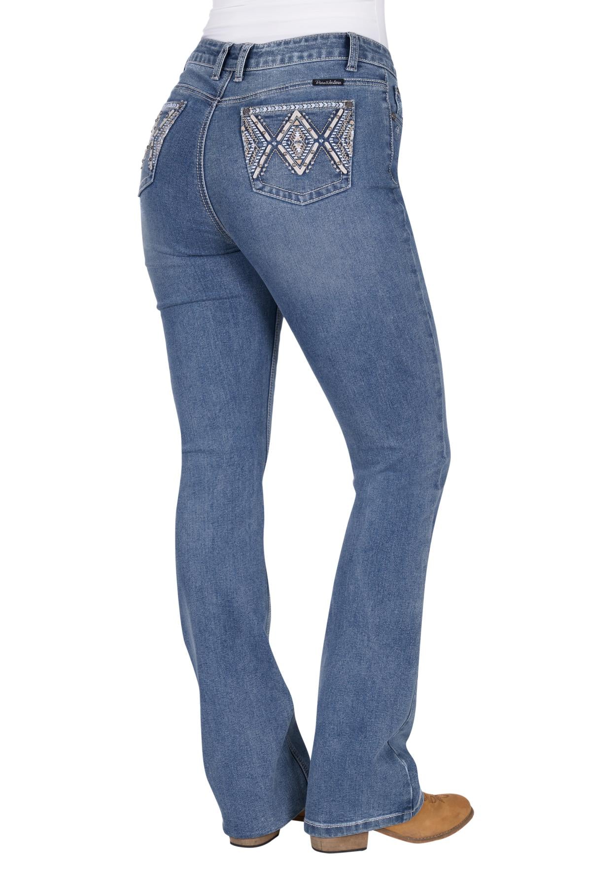Pam High Rise Boot Cut Jeans