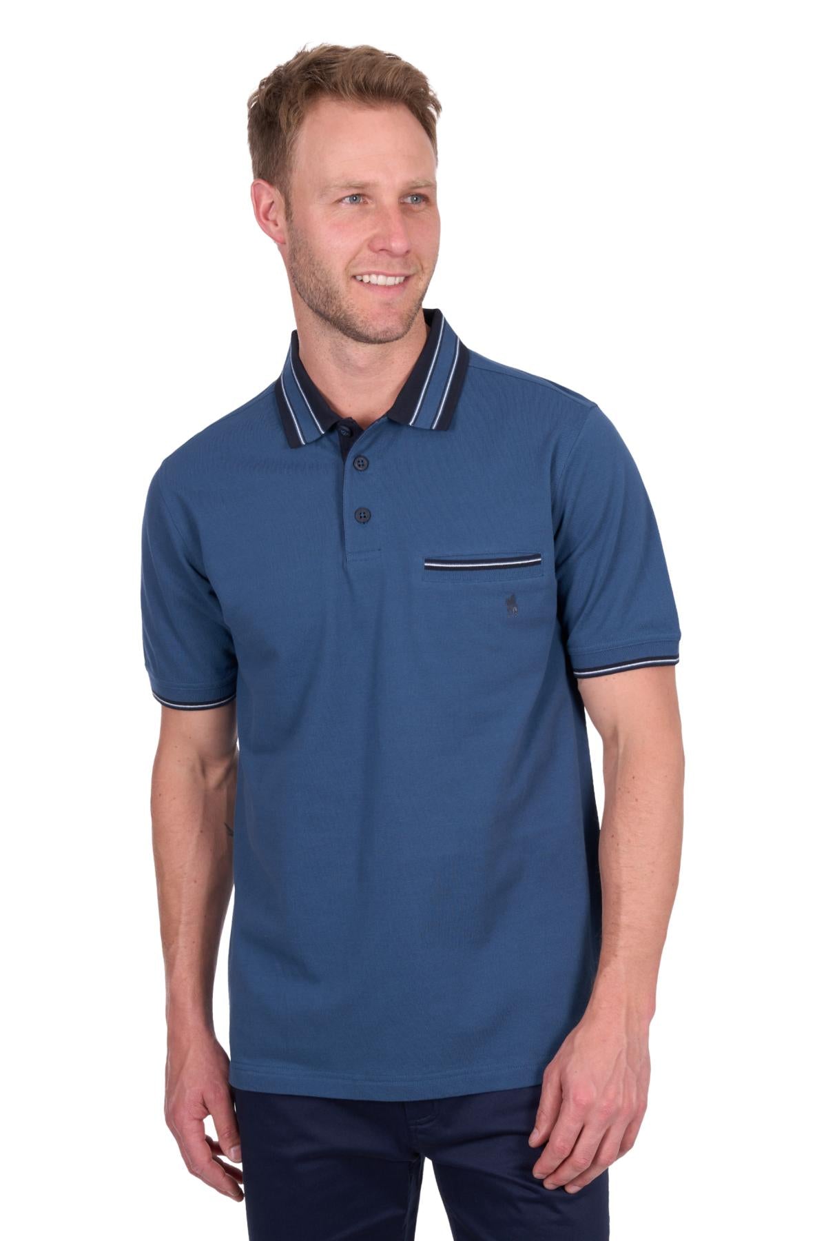 Ben Tailored Polo [c:blue Ocean Size:3xl]