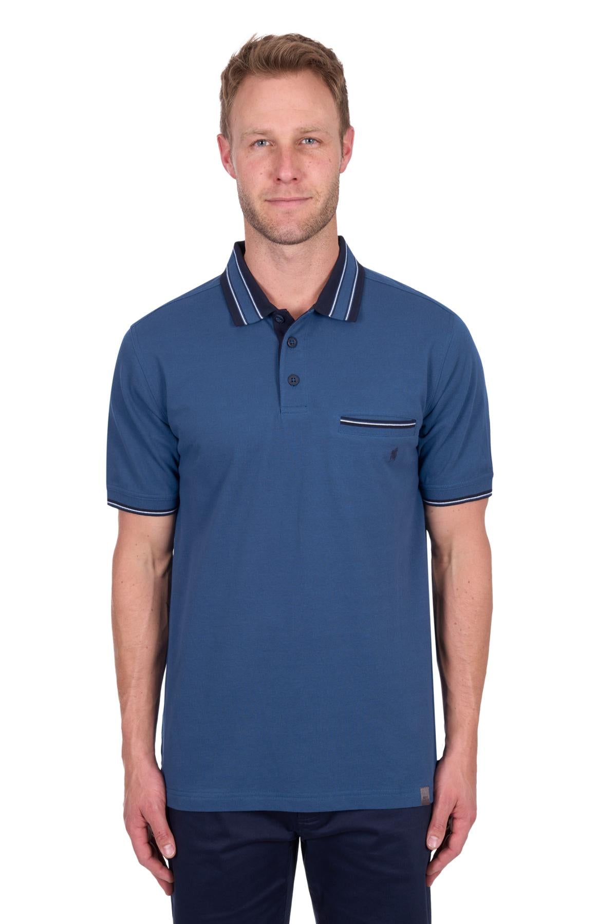 Ben Tailored Polo [c:blue Ocean Size:3xl]