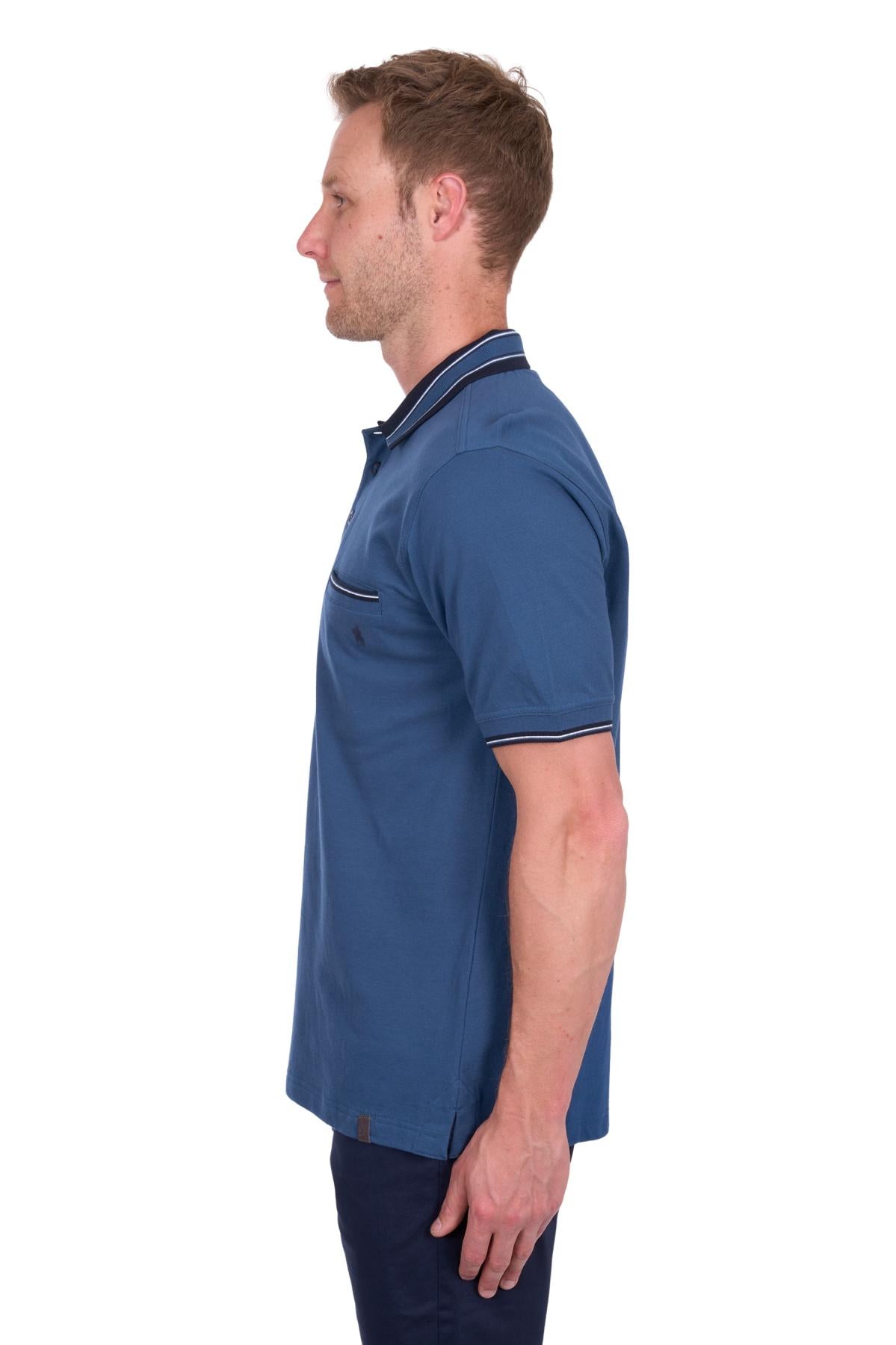 Ben Tailored Polo [c:blue Ocean Size:3xl]