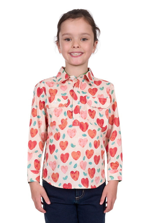 Girls Mira 1/2 Plkt Shirt