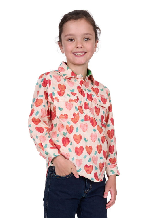 Girls Mira 1/2 Plkt Shirt
