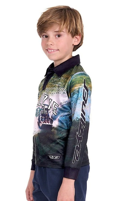 Boys Rowdy Fishing Shirt