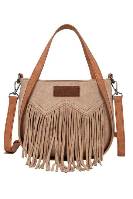 Two Tone Fringe Bag