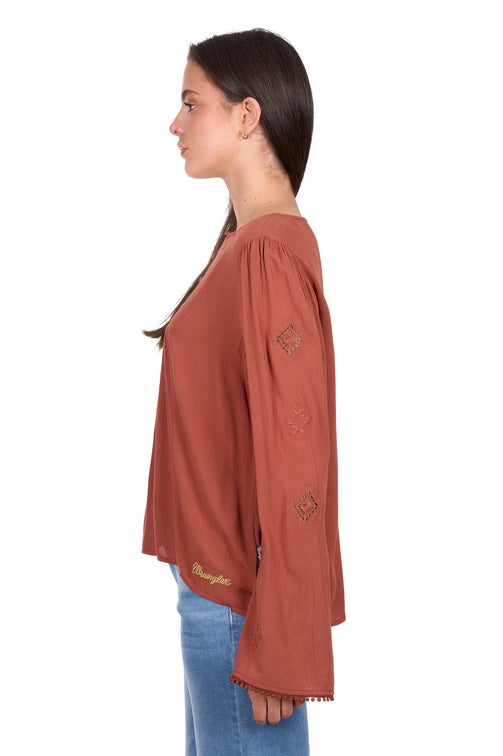 Roxana Blouse [c:copper Size:10]