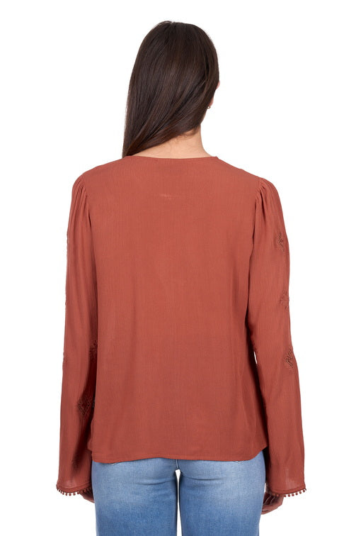 Roxana Blouse [c:copper Size:10]