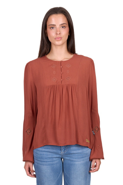 Roxana Blouse [c:copper Size:10]
