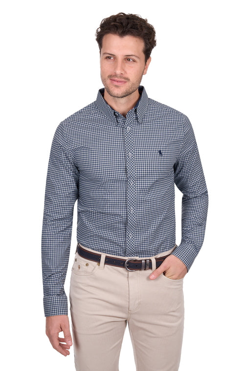 Ryan Tailored Shirt [c:navy/blue Size:xs]