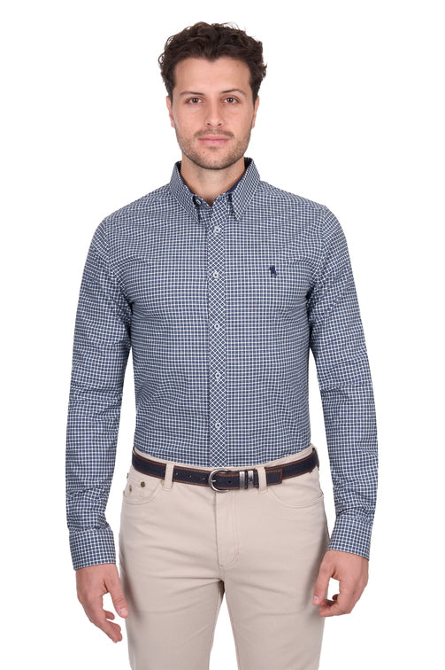 Ryan Tailored Shirt [c:navy/blue Size:xs]