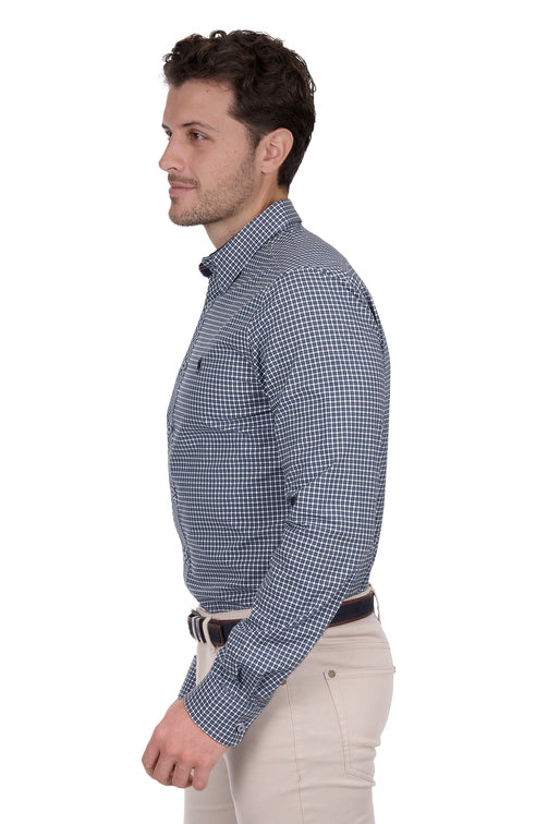 Ryan Tailored Shirt [c:navy/blue Size:xs]