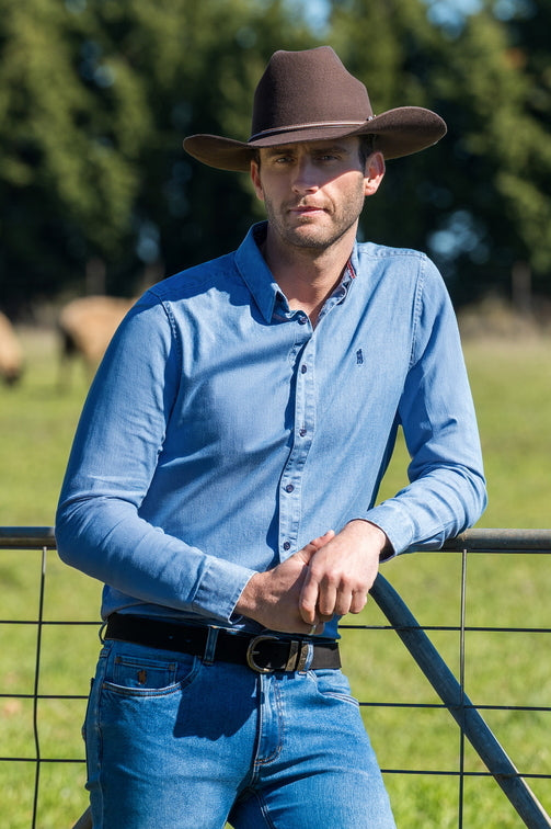 Jeremy Tailored Shirt [c:chambray Size:xs]