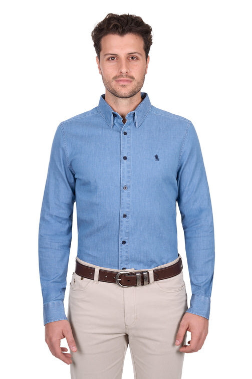 Jeremy Tailored Shirt [c:chambray Size:xs]