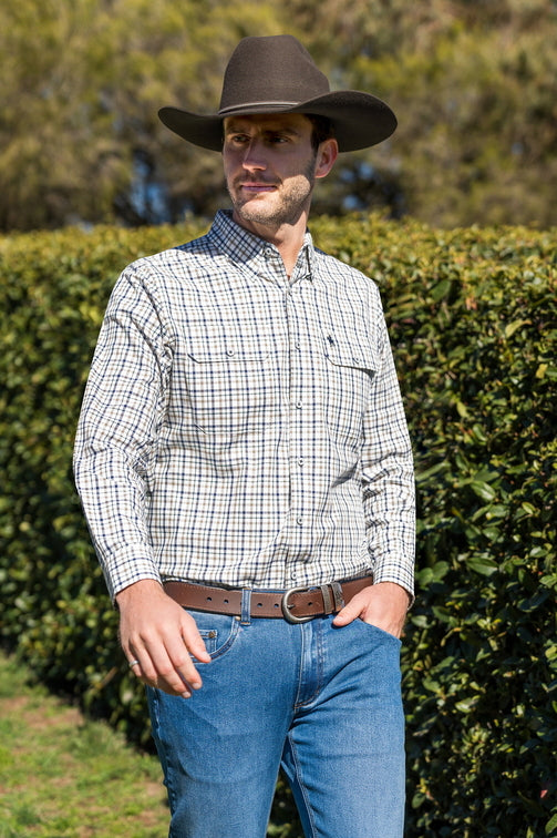 Chad Shirt [c:navy/green Size:s]