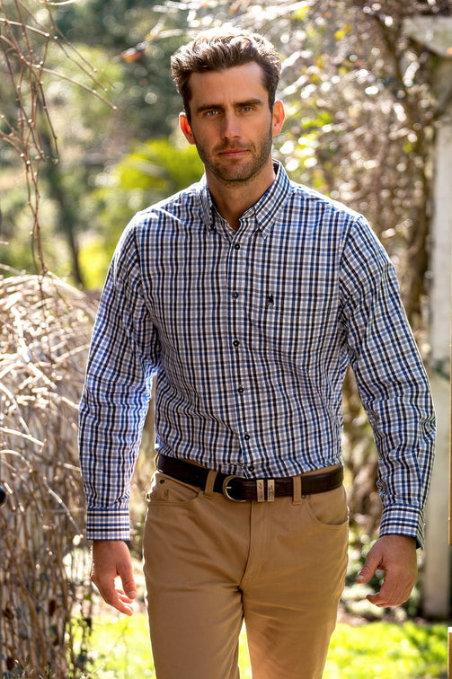 Andrew Shirt [c:navy/blue Size:s]