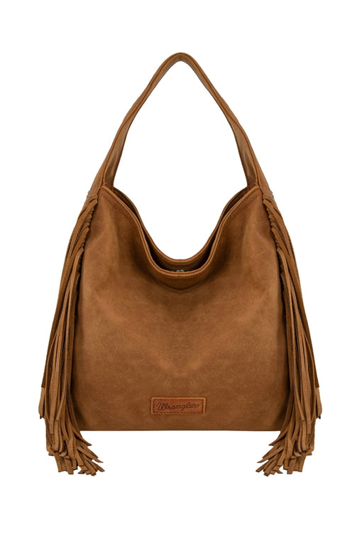 Shiloh Fringe Studded Bag [c:tan]