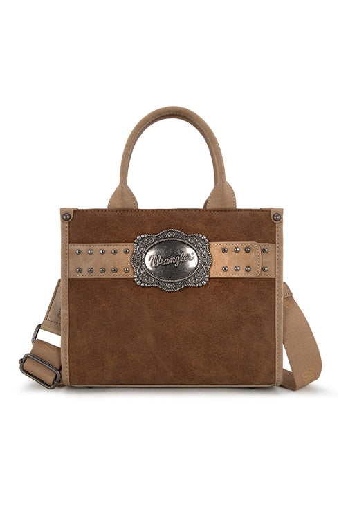 Feature Buckle Crossbody Bag [c:tan]