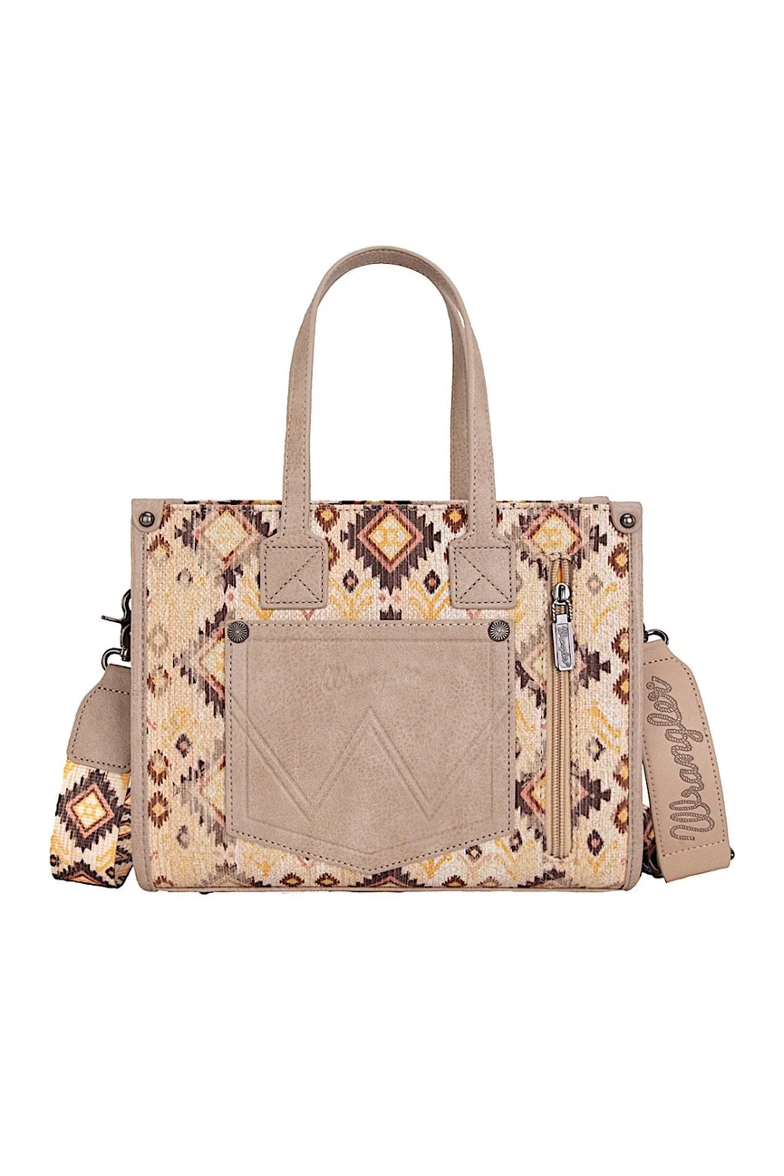 Aztec Crossbody Tote Bag [c:camel]