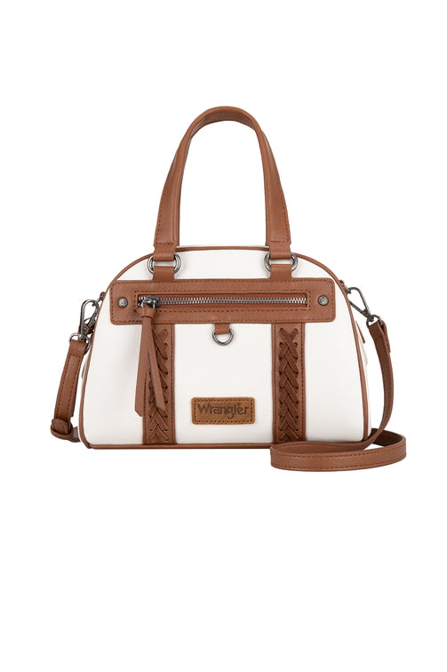 Whipstitch Crossbody Bag [c:beige/tan]