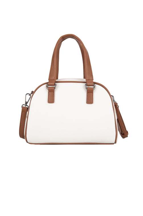 Whipstitch Crossbody Bag [c:beige/tan]