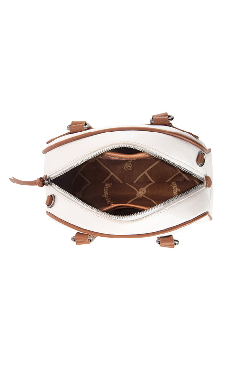 Whipstitch Crossbody Bag [c:beige/tan]