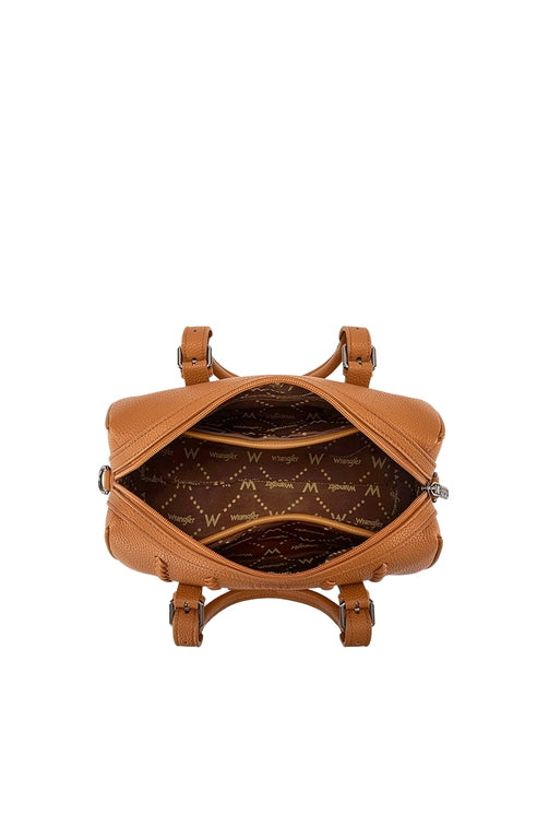 Boston Stitch Barrel Bag [c:tan]