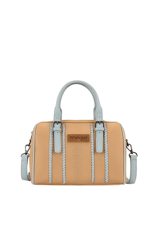 Boston Stitch Crossbody Bag [c:camel/blue]